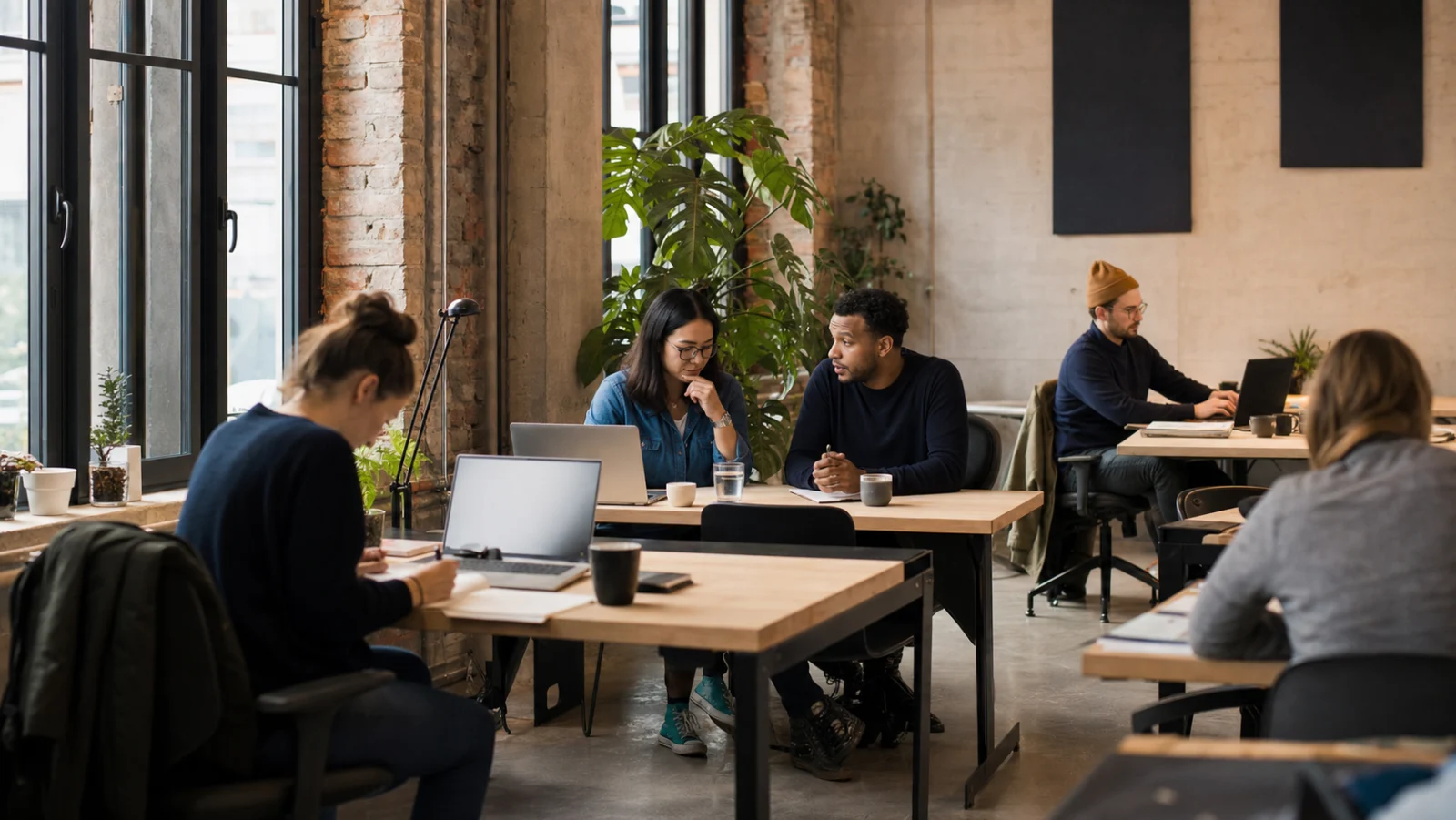 Menschen in einem Coworking Space