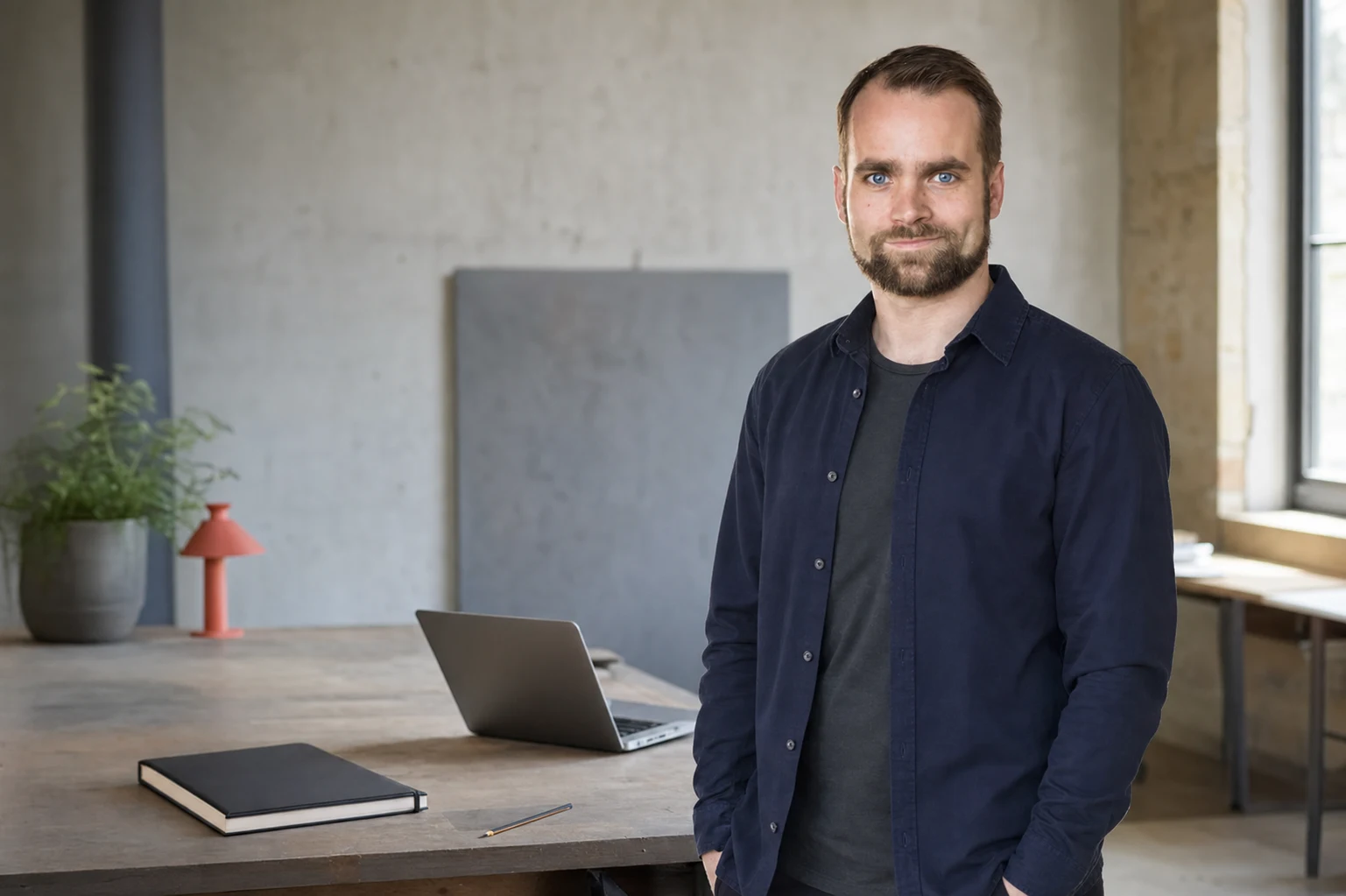 Rafael Luge im Designstudio